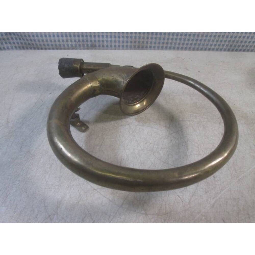 Vintage Brass Circular Bulb Horn Model T Steering Mount Taxi Truck Antique